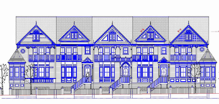 Victorian row houses