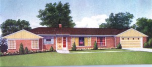 Ranch house color example