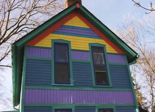 Fun with house colors gable details