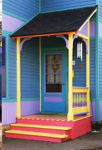 Fun with colors porch